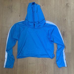 Blue Athletic Crop Top